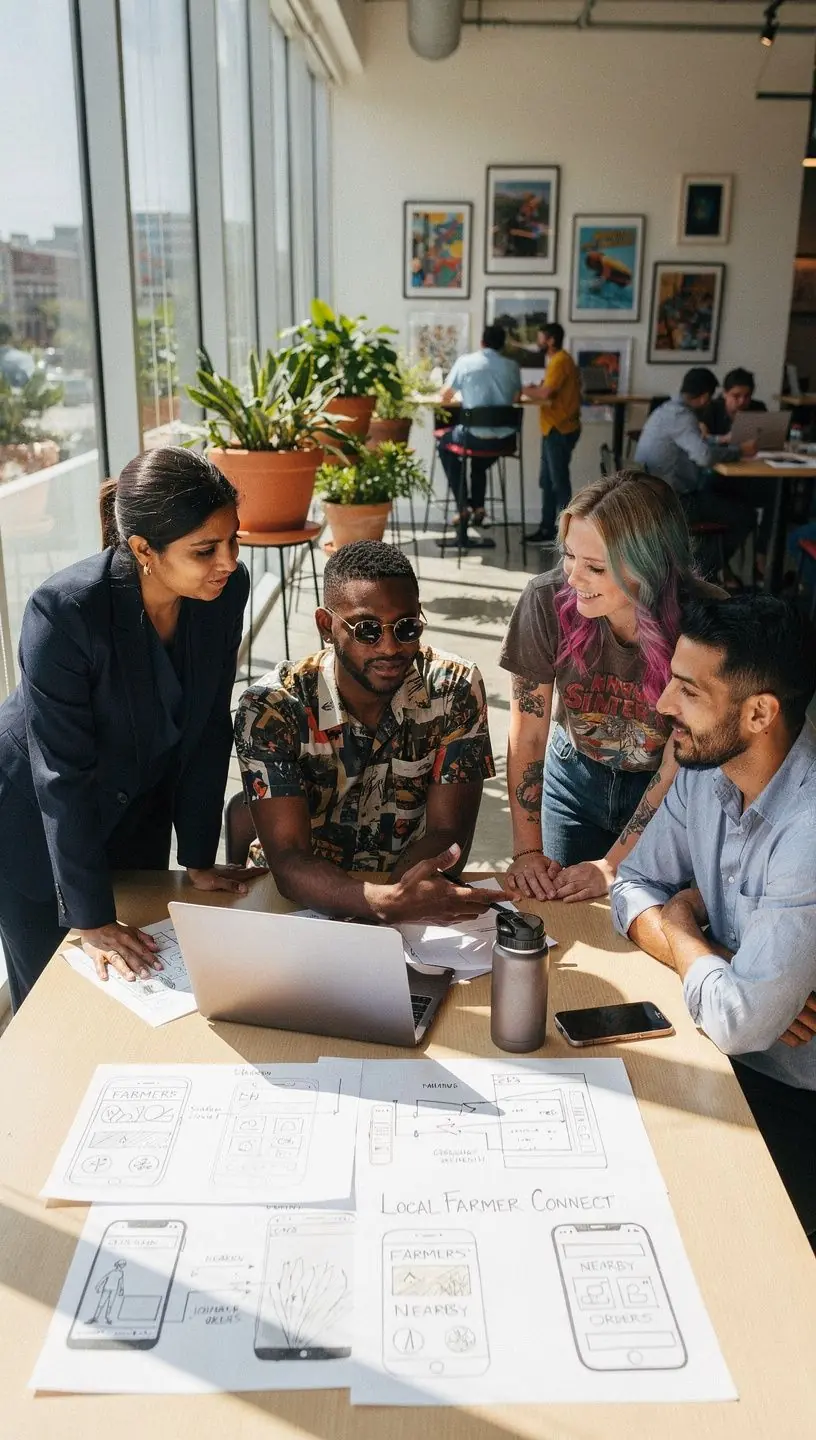 Modern office environment